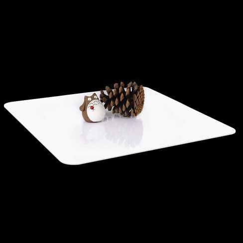 KINJOEK 12 x 12 Inch Acrylic White & Black Reflective Display Table Riser Backdrops for Professional Product Photography, 30 x 30 cm Background Boards for Product Table Top Photography Shooting in Saudi Arabia