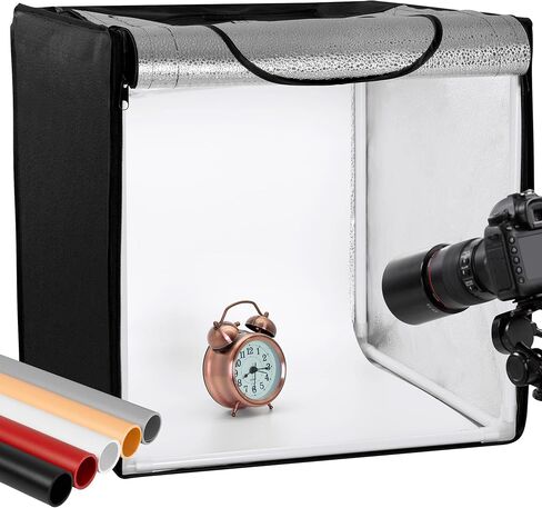 Finnhomy 24x24 Photo Box Professional Portable Photo Studio Photo Light Studio Photo Tent Light Box Table Top Photography Shooting Tent Box Lighting Kit in Saudi Arabia
