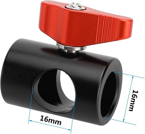 CAMVATE Light Stand Head Adapter with ARRI 3/8"-16 Thread Hole and 4 Locating Hole(Red)-3113 in Saudi Arabia