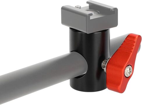 CAMVATE Light Stand Head Adapter with ARRI 3/8"-16 Thread Hole and 4 Locating Hole(Red)-3113 in Saudi Arabia