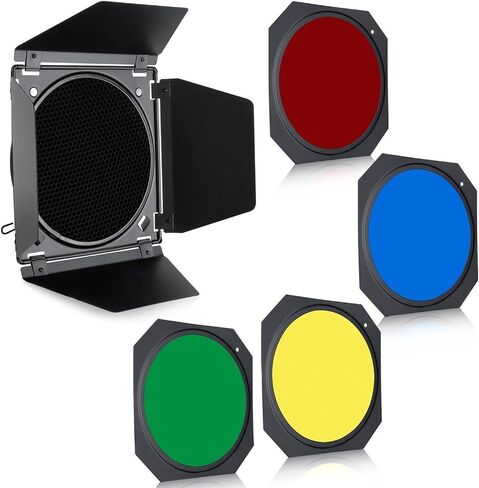 Godox 3 Pack SK400II 1200Ws 2.4G Speedlite Studio Flash Strobe Monolight Bowens Mount Kit for Studio Shooting, Location and Portrait Photography with Softbox, Light Stand, Barn Door Kit, Carrying Case in Saudi Arabia