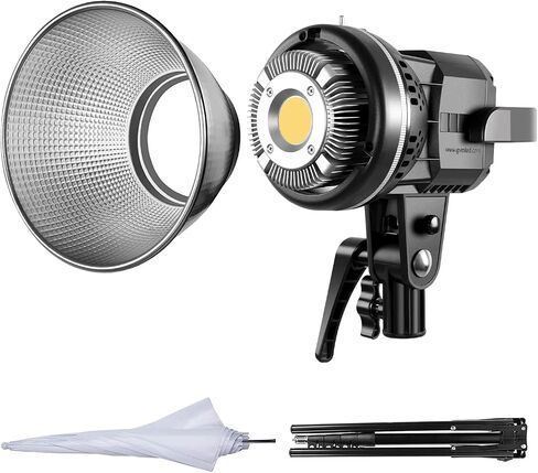 GVM 80W CRI97+ 5600K ضوء LED ضوء فيديو مع مجموعة تركيب بونز وإخراج مستمر إضاءة ضوئية من أجل يوتيوب Vlog Studio الأطفال ضوء التصوير الفوتوغرافي للزفاف مع عاكس in Saudi Arabia