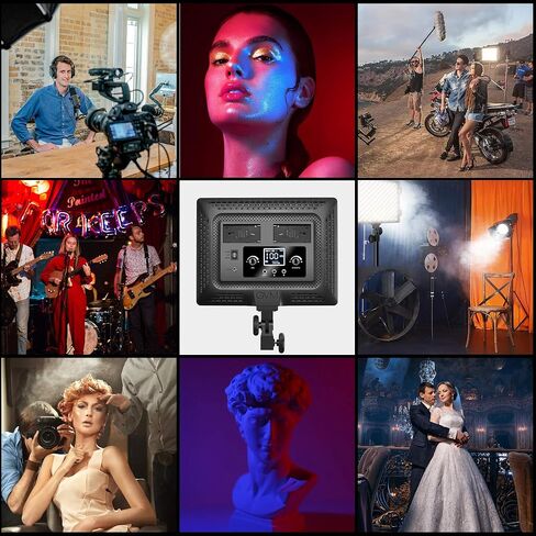 GVM RGB LED Video Lights Photography Lighting Kit, 50W Bi-Color 3200K-5600K Studio Lights, 2-Packs 672 Led Beads APP Control Film Lights Panels for Videography/Streaming/Gaming/YouTube CRI 97+ in Saudi Arabia