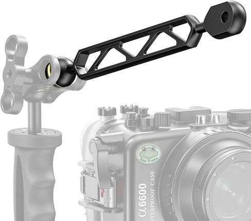 Seafrogs 8.0" Essential Diving Equipment Ball Arm Ball to YS Mount Arm Underwater Photography Gear Lighting System Aluminum Alloy Diving Equipment Accessory Lightweight Arms AM-6 in Saudi Arabia
