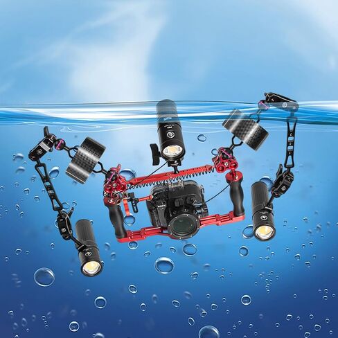 كاميرا تحت الماء متوافقة مع الطفو للطفو الخفيف من INON Sea&Sea WEEFINE Nauticam Ikelite Strobe Arms Diving Tray Video Light/Strobe توفر الطفو 298 جم in Kuwait