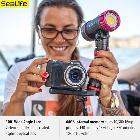 SeaLife Micro 3.0 Pro Duo 5000 Set Underwater Camera & Dual Light Set for Photography and Video, Easy Set-up, Wireless Transfer, Includes Travel case in Saudi Arabia