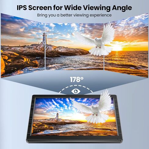 Eyoyo 8 Inch HDMI Monitor Small LCD Screen Mini Monitors 1024x768 4:3 TFT HD CCTV Security Display with Speakers HDMI VGA BNC AV Ypbpr Input for Computer PC Laptop RasPi Camera in Saudi Arabia
