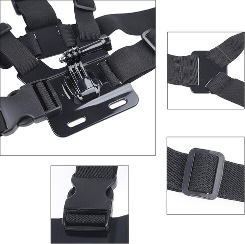 Kare & Kind Chest Mount Harness Compatible with GoPro Hero7, 6, 5, 4, Hero Session, Black, Silver, Hero+, LCD, Hero3+, 3, 2, 1, DJI OSMO Action - Adjustable Chest Strap - for Action Sports and Outdoor in Saudi Arabia