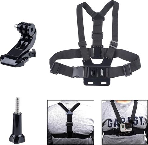 Kare & Kind Chest Mount Harness Compatible with GoPro Hero7, 6, 5, 4, Hero Session, Black, Silver, Hero+, LCD, Hero3+, 3, 2, 1, DJI OSMO Action - Adjustable Chest Strap - for Action Sports and Outdoor in Saudi Arabia