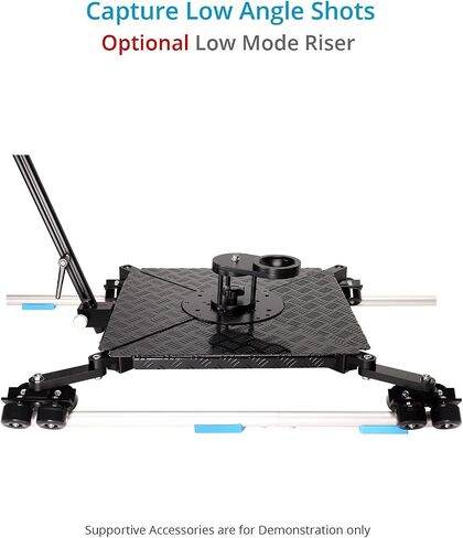 PROAIM Supreme Cinema Dolly + مسار مستقيم بطول 12 قدم، بازوكا تلسكوبي، مقعد. إعداد 3 أرجل/4 أرجل، مقبض دوللي قابل للتمديد، حركة سلسة على المسار. دوللي مستقرة/لقطات التتبع + حقيبة الطيران (DL-254-00) in Saudi Arabia