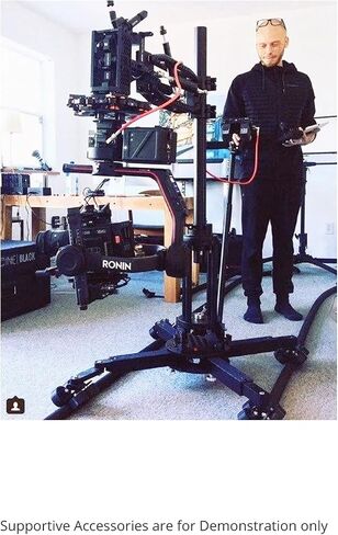 PROAIM Supreme Cinema Dolly + مسار مستقيم بطول 12 قدم، بازوكا تلسكوبي، مقعد. إعداد 3 أرجل/4 أرجل، مقبض دوللي قابل للتمديد، حركة سلسة على المسار. دوللي مستقرة/لقطات التتبع + حقيبة الطيران (DL-254-00) in Saudi Arabia
