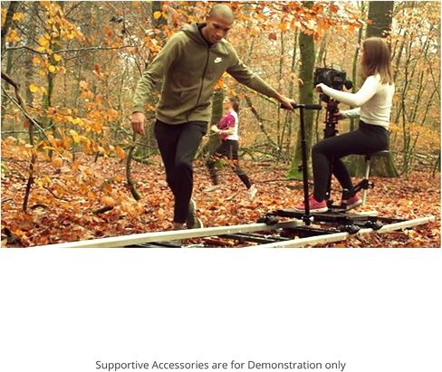 PROAIM Supreme Cinema Dolly + مسار مستقيم بطول 12 قدم، بازوكا تلسكوبي، مقعد. إعداد 3 أرجل/4 أرجل، مقبض دوللي قابل للتمديد، حركة سلسة على المسار. دوللي مستقرة/لقطات التتبع + حقيبة الطيران (DL-254-00) in Saudi Arabia
