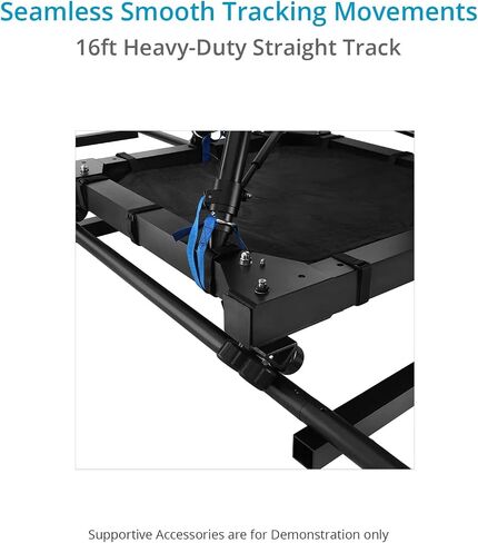 PROAIM Heavy Duty Portable 16ft Straight Professional Aluminium Tripod Dolly Rail Track System for DSLR Video Camcorders + Carry Bag (TRK-16-32) in Kuwait