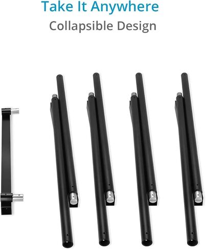 PROAIM Heavy Duty Portable 16ft Straight Professional Aluminium Tripod Dolly Rail Track System for DSLR Video Camcorders + Carry Bag (TRK-16-32) in Kuwait