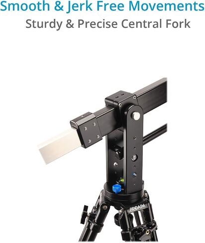 Proaim 7' Wave-2 Telescopic Video Jib Crane for Camera, Pan-tilts & Gimbals. 75mm, 100mm & Flat Base Mount. Compact & Adaptable, 2-Arm Strong Design. Smooth & Stable Pan-tilt Moves + Bag (P-WV-2) in Saudi Arabia