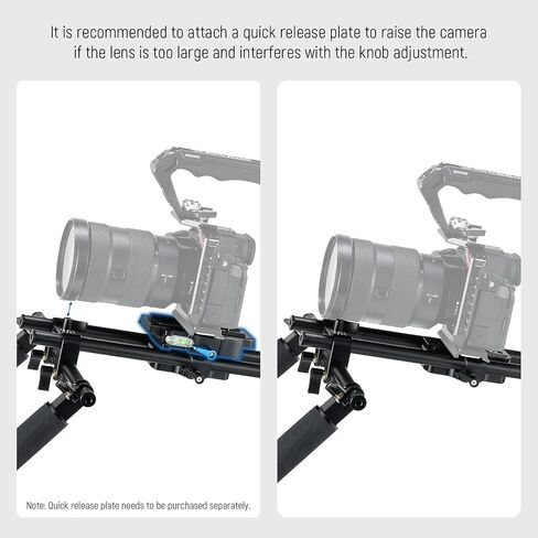 NEEWER Universal Shoulder Rig Kit, 16"/40cm Extended 15mm Rod Support System Camera Stabilizer for DSLR Camcorder for Filmmaking, Compatible with SmallRig Follow Focus/Lens Support/Matte Box, SR004 in Saudi Arabia