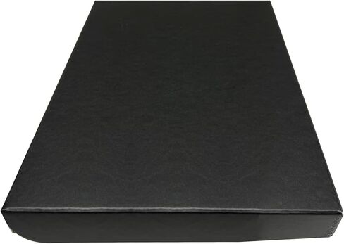 Golden State Art, Clamshell Archival Folio Storage Box 9x12 Inch, Black | Acid-Free Photo Box with Metal Edge Corner, Preserve And Store Paper Documents Cards Prints Arts and Crafts DIY Projects in Saudi Arabia