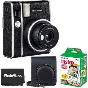 Fujifilm Instax Mini 40 Instant Camera + Mini Twin Pack Film (20 Sheets) + Case in Saudi Arabia