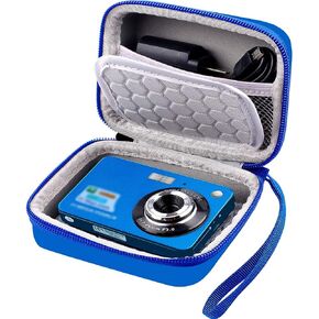 Carrying & Protective Case for Digital Camera, AbergBest 21 Mega Pixels 2.7" LCD Rechargeable HD/Kodak Pixpro/Canon PowerShot ELPH 180/190 / Sony DSCW800 / DSCW830 Cameras for Travel - Grass Green