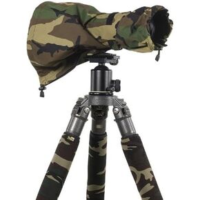 LensCoat Raincoat RS Rain Cover Sleeve Protection for Camera and Lens, Medium (Black) LCRSMBK