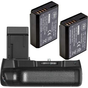 BM Premium Battery Grip Kit for Canon EOS Rebel T3, T5, T6, 1100D, 1200D, 1300D Digital Camera - Includes Qty 2 LP-E10 Batteries + 1100DN Battery Grip Replacement in Saudi Arabia