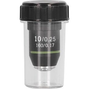 Achromatic Objective Lens 10X High Power Microscope Lens 20.2mm Interface Standard RMS Microscope Eyepiece Replacement in Kuwait