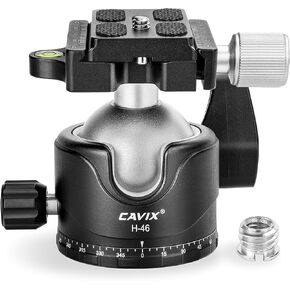 Ball Head Mount, CAVIX 36mm Ball Head Camera Tripod Head with 1/4“ Arca Swiss Quick Release Plate for Tripod, Monopod, DSLR, Camera,Load 33lb/15kg in Kuwait