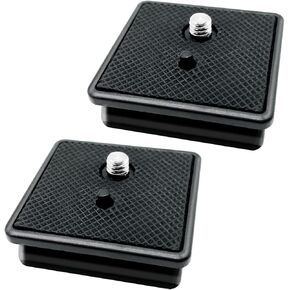 2 Pcs 42mm Tripod Quick Release Plate Camera Mounting Adapter Parts Replacement, QR Plate Replacement for Promaster 6100 6160 Hakuba S-4500 Velbon Sherpa Tripod Mount 1 5/8 in Saudi Arabia