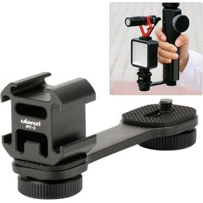 ULANZI PT-3 Triple Cold Shoe Mount Plate Mic Video Light Extension Bracket in Kuwait
