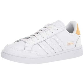 حذاء تنس Grand Court SE للسيدات من adidas، أبيض/أرجواني/برتقالي صارخ، 9 in Kuwait
