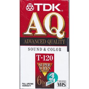 TDK 120 min VHS Video Cassette (3-Pack) in Saudi Arabia