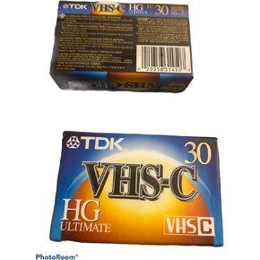 TDK VHS-C Premium Camcorder Tape, 30 Minutes, 3-Pack of Tapes in Kuwait