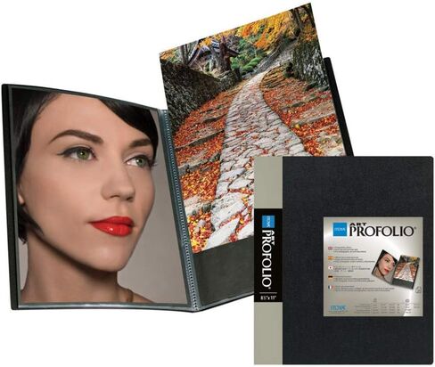 Itoya Original Art ProFolio 13x19 Black Photo Album Book with 48 Pages - Protective Binder with Plastic Sleeves in Saudi Arabia