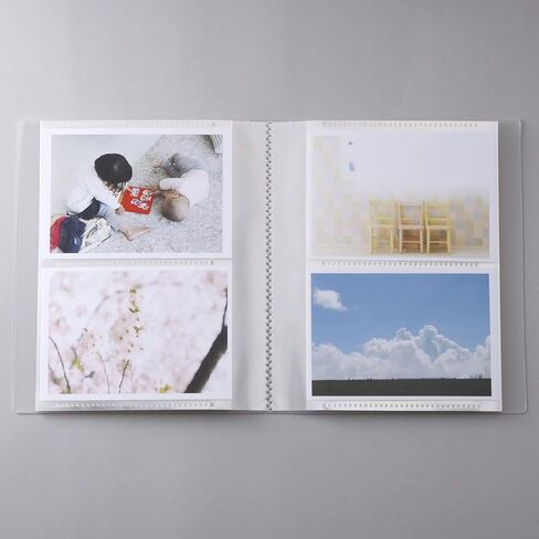 MUJI 61434971 Polypropylene Film Album, 2 Tiers, Set of 3, L Size, 136 Sheets x 3 Books in Saudi Arabia