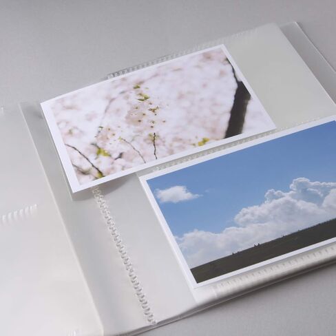 MUJI 61434971 Polypropylene Film Album, 2 Tiers, Set of 3, L Size, 136 Sheets x 3 Books in Saudi Arabia