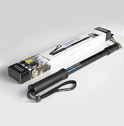 ساندمارك عمود - اصدار معدني: عصا تمديد مقاومة للماء مقاس 15-50 انش (عمود) لكاميرا جوبرو هيرو 7 وهيرو 6 وهيرو 5 وفيوجن وسيشن وهيرو 4 و3+ و3 و2 وكاميرات HD - مع مشبك تحكم عن بعد (تثبيت) in Kuwait