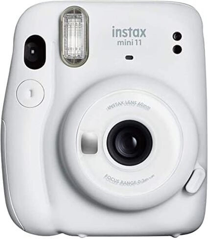Fujifilm Instax Mini 11 Instant Film Camera, Ice White - with Fujifilm instax Mini Instant Daylight Film Twin Pack, 20 Exposures in Kuwait