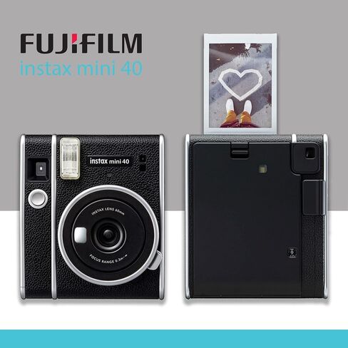 Fujifilm Instax Mini 40 Instant Camera + Mini Twin Pack Film (20 Sheets) + Case in Saudi Arabia