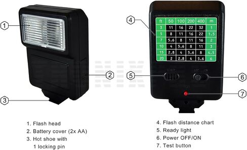 Tronixpro Digital Camera Flash with Shoe Bracket for Sony, Nikon, Canon, Pentax, Olympus & More Cameras & Camcorders in Saudi Arabia