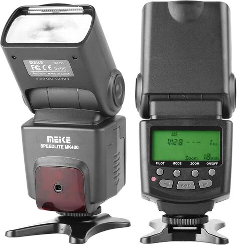 Meike MK430 E-TTL Speedlite Shoe Mount Flash for 70D 77D 80D Rebel T7i T6i T6s T6 T5i T5 T4i T3i SL2 and Other EOS DSLR Cameras in Saudi Arabia