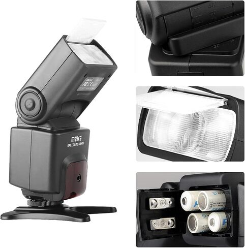 Meike MK430 E-TTL Speedlite Shoe Mount Flash for 70D 77D 80D Rebel T7i T6i T6s T6 T5i T5 T4i T3i SL2 and Other EOS DSLR Cameras in Saudi Arabia