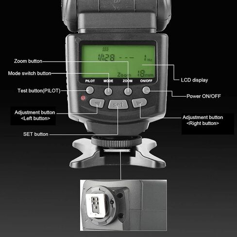 Meike MK430 E-TTL Speedlite Shoe Mount Flash for 70D 77D 80D Rebel T7i T6i T6s T6 T5i T5 T4i T3i SL2 and Other EOS DSLR Cameras in Saudi Arabia