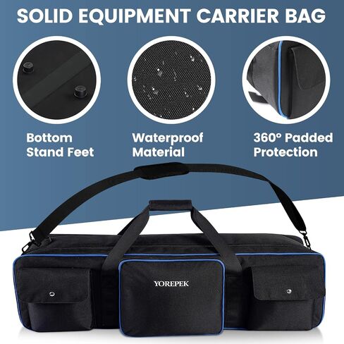 YOREPEK 30.5" Heavy Tripod Carrying Case Bag with 2 Padding Protective Pads | Large Photo Studio Equipment Case for Tripods, Monopods, Speaker Stands, Boom Stands, Camcorders, and Mic Stands, Travel in Saudi Arabia
