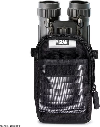 USA Gear Small Binocular Case – Compact Binocular Case w/Shoulder Strap, Belt Loop, Weather Resistant Exterior - Compatible with POLDR 12x25, WRNRN 12X25, Aurosports 10x25, Anourney 8x21, and More in Saudi Arabia