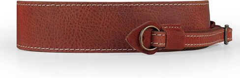 MegaGear Sierra Genuine Full-Grain Leather Camera Strap — Vintage Shoulder & Neck Strap for Canon, Sony, Fuji, Leica, Nikon, Olympus DSLR & Mirrorless — 39-47 in Adjustable, Hand-Stitched, Black in Saudi Arabia