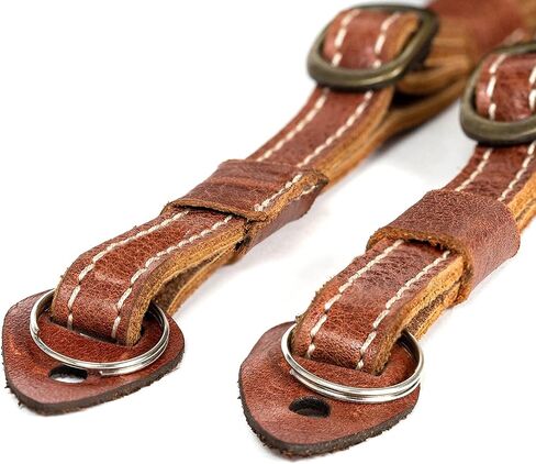 MegaGear Sierra Genuine Full-Grain Leather Camera Strap — Vintage Shoulder & Neck Strap for Canon, Sony, Fuji, Leica, Nikon, Olympus DSLR & Mirrorless — 39-47 in Adjustable, Hand-Stitched, Black in Saudi Arabia