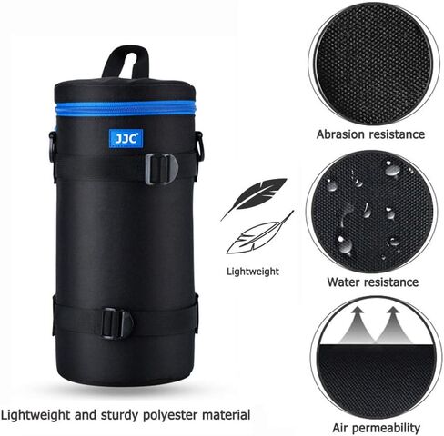 JJC Camera Lens Pouch Case for Canon RF 800mm f11 Tamron SP 150-600mm Sigma 150-600mm 150-500mm Nikon Nikkor AF-S 200-500mm & More, Zipper Polyester Lens Protective Bag Interior Size 4.9x11.4" in Saudi Arabia