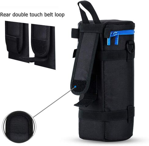 JJC Camera Lens Pouch Case for Canon RF 800mm f11 Tamron SP 150-600mm Sigma 150-600mm 150-500mm Nikon Nikkor AF-S 200-500mm & More, Zipper Polyester Lens Protective Bag Interior Size 4.9x11.4" in Saudi Arabia
