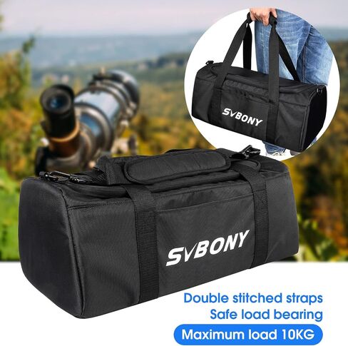 SVBONY SV212 Multipurpose Telescope Bag, Shock-Absorbing Telescope Case with Adjustable Shoulder Strap and Hand-Carry Strap for Optical Tubes Accessories in Saudi Arabia