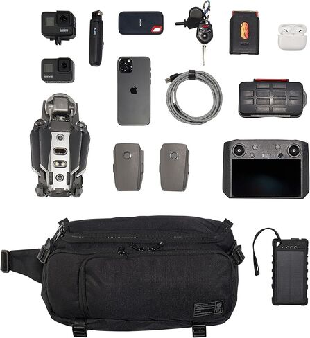 Hex Ranger Camera bag - Camera Sling bag for Mirrorless or DSLR Camera & Accessories - Small Sling Style Crossbody Pack with Interior Dividers, YKK Zippers, Lightweight Durable Water Resistant Materials & More | Arctic Camo | in Saudi Arabia